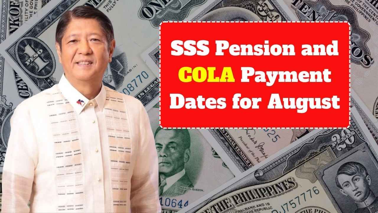 SSS Pension and COLA Payment Dates for August 2025 – See Complete Schedule Here